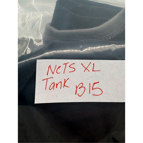 Forty Seven Brand Brooklyn Nets Basketball Tank Top Men Size XL Black - Picture 8 of 8